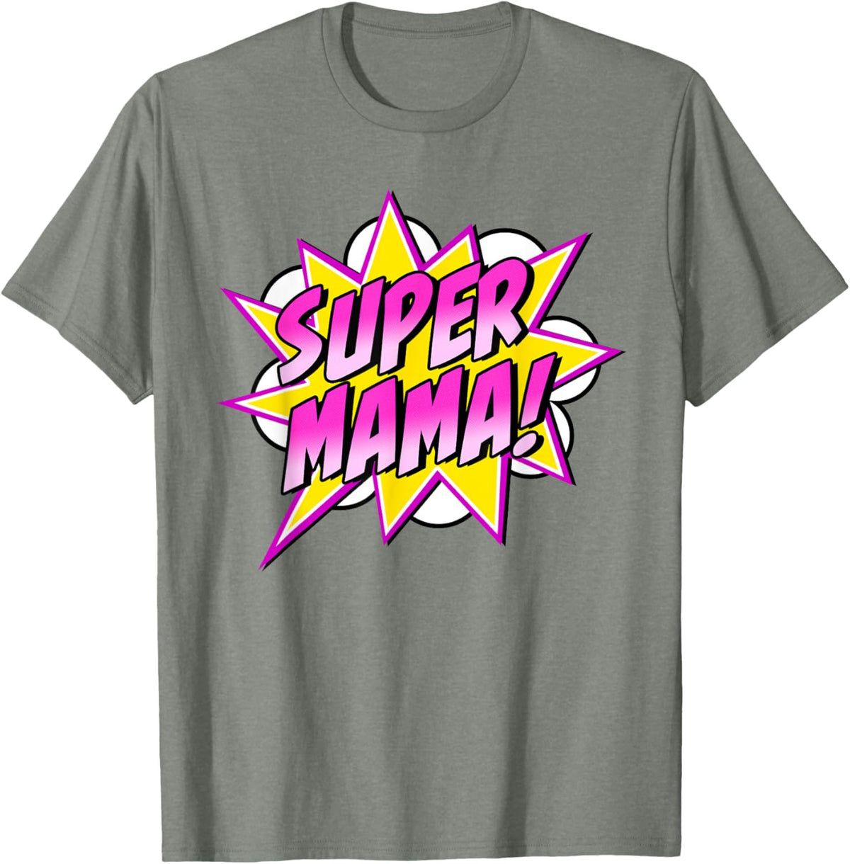 Super Mama Comic Book Superhero Mother&#39;s Day