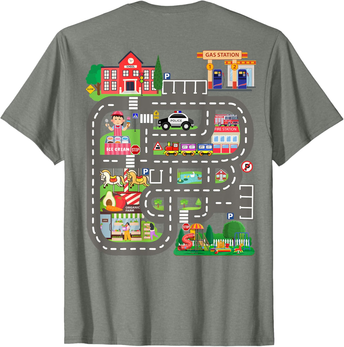 Kids Play Cars on Dad&#39;s Back Funny Father&#39;s Day Race Track