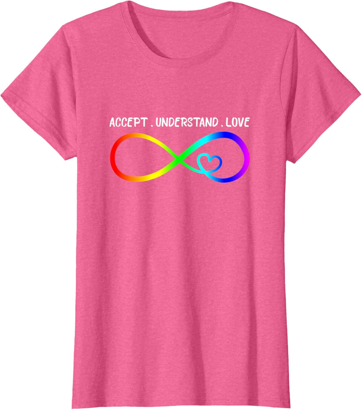 Accept Understand Love Heart Infinity Autism Awareness