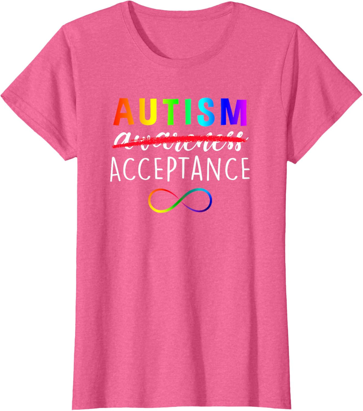 Autism - Red Instead - Acceptance Not Awareness