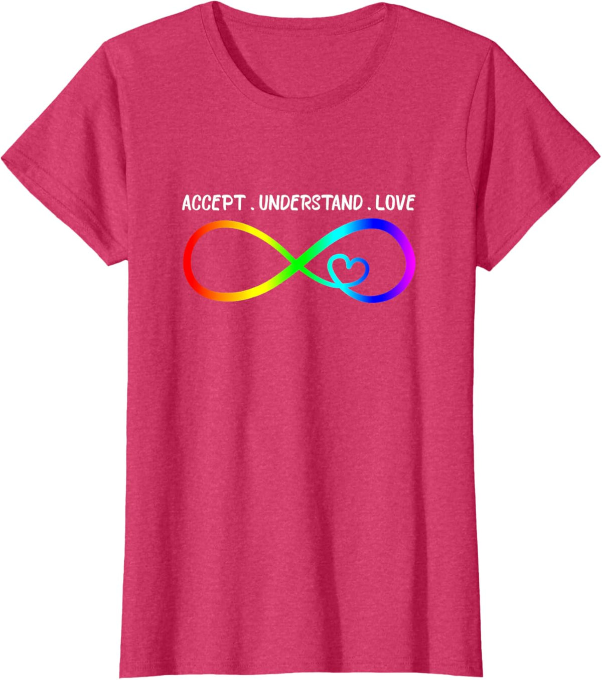 Accept Understand Love Heart Infinity Autism Awareness