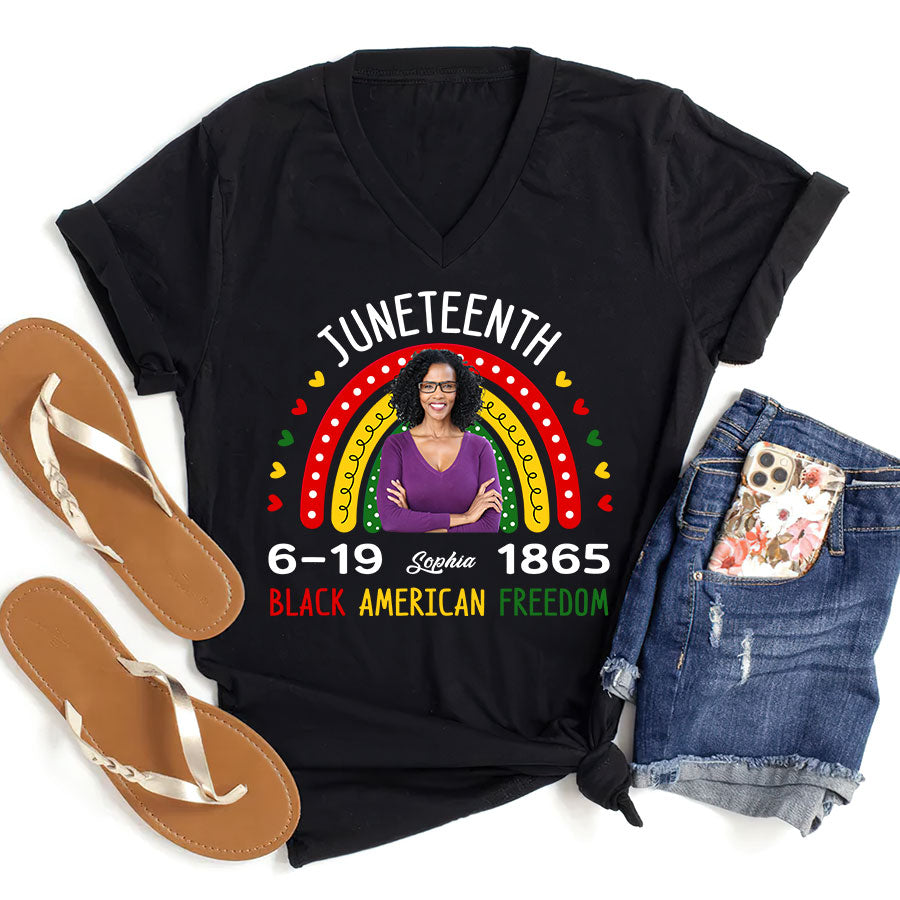 Personalized Shirt - Juneteenth T Shirt, Black Women&#39;s Juneteenth t shirt, Juneteenth shirt ideas, Black History Gift For Black Woman
