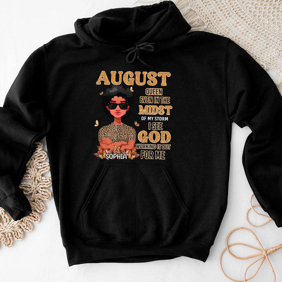 August Birthday Shirt, Custom Birthday Shirt, Queen Was Born In August, August Birthday Shirts For Woman, August Birthday Gifts