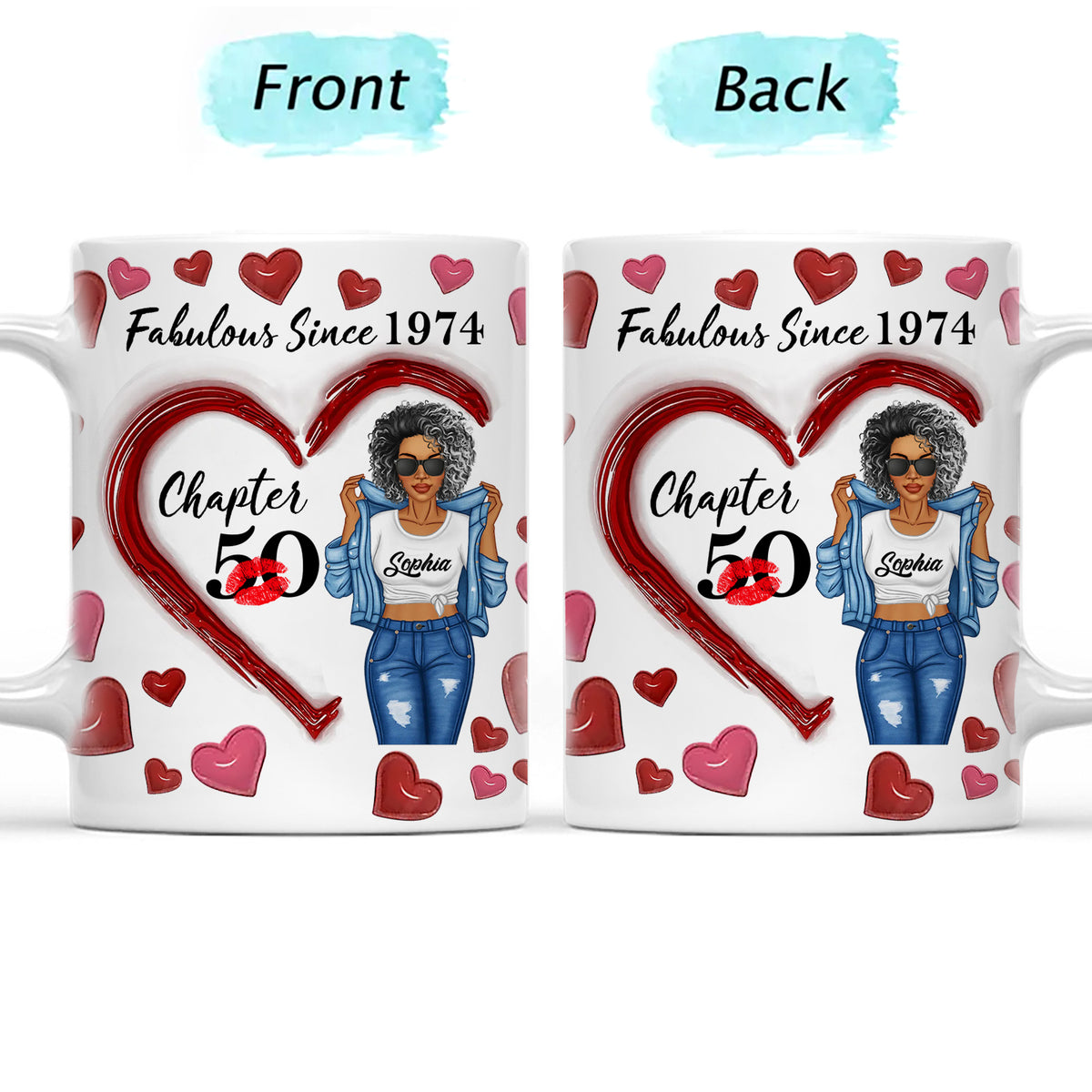 Personalized Mug For 50th birthday, Gift Ideas 50th Birthday Woman - HCT