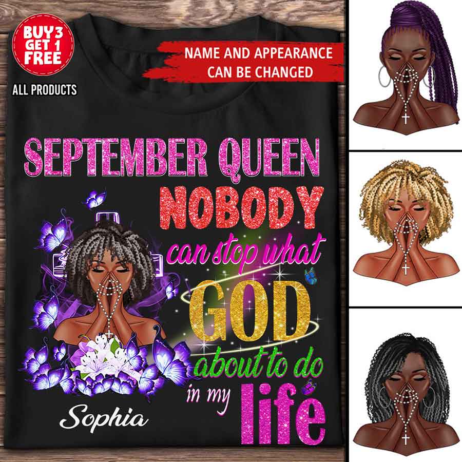 September Birthday Shirt, Custom Birthday Shirt, Queens are Born In September, September Birthday Shirts For Woman, September Birthday Gifts-YPT-HCT