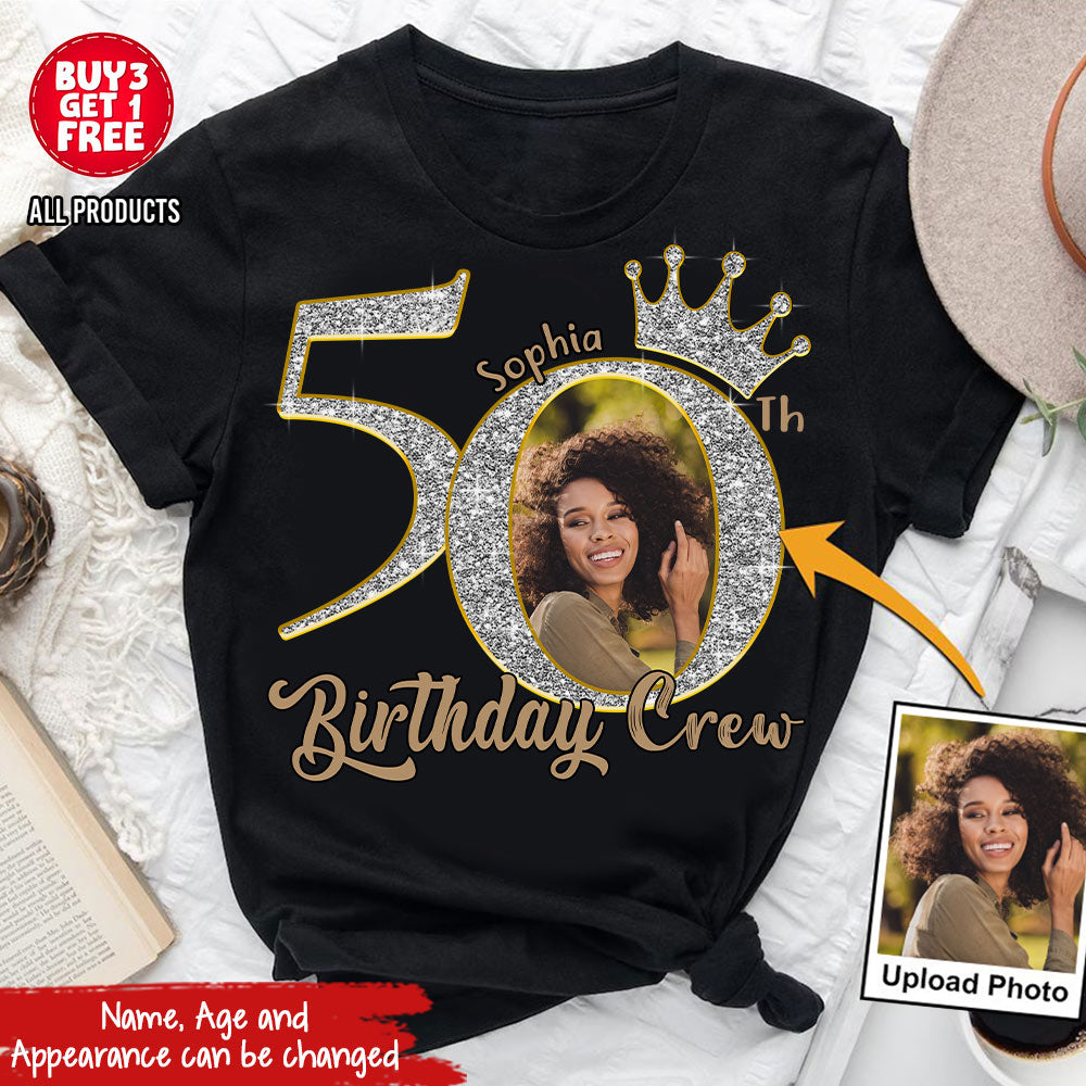 50th Birthday Shirts, Custom Photo Birthday Shirts, Turning 50 Shirt, Gifts For Women Turning 50, 50 And Fabulous Shirt, 50th Birthday Shirts For Her - YPT-HCT