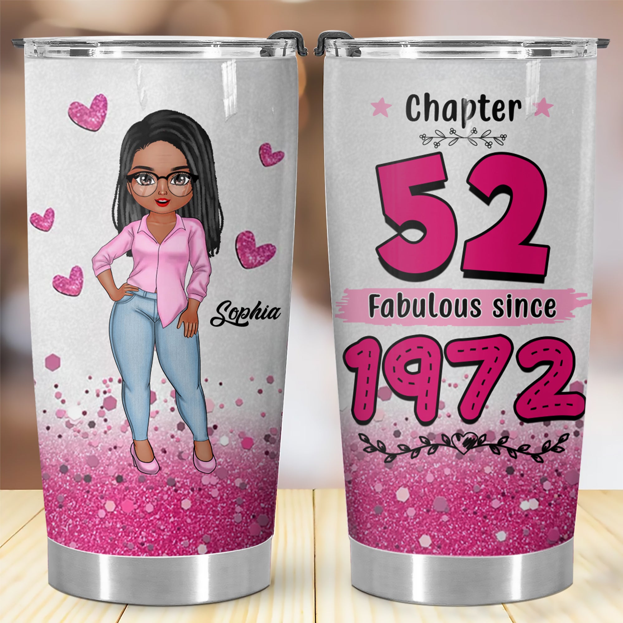 Personalized Tumbler, Gift Ideas 52nd Birthday Woman - ALK
