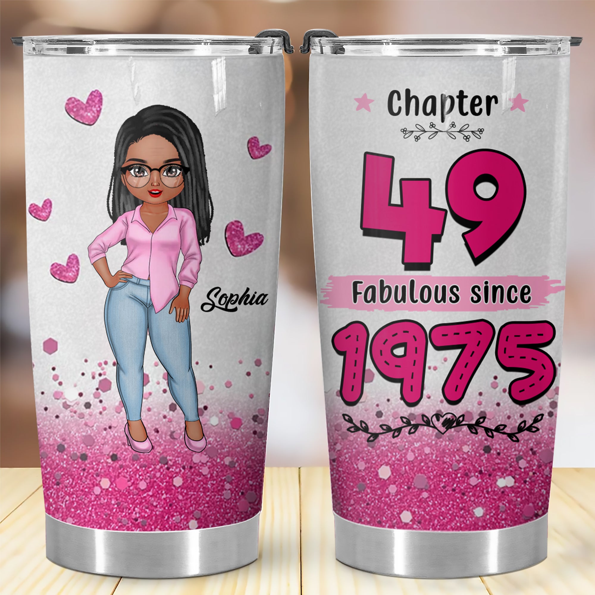 Personalized Tumbler, Gift Ideas 49th Birthday Woman - ALK