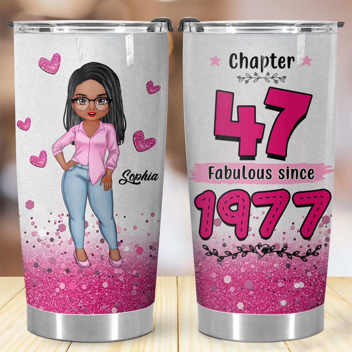 Personalized Tumbler, Gift Ideas 47th Birthday Woman - ALK