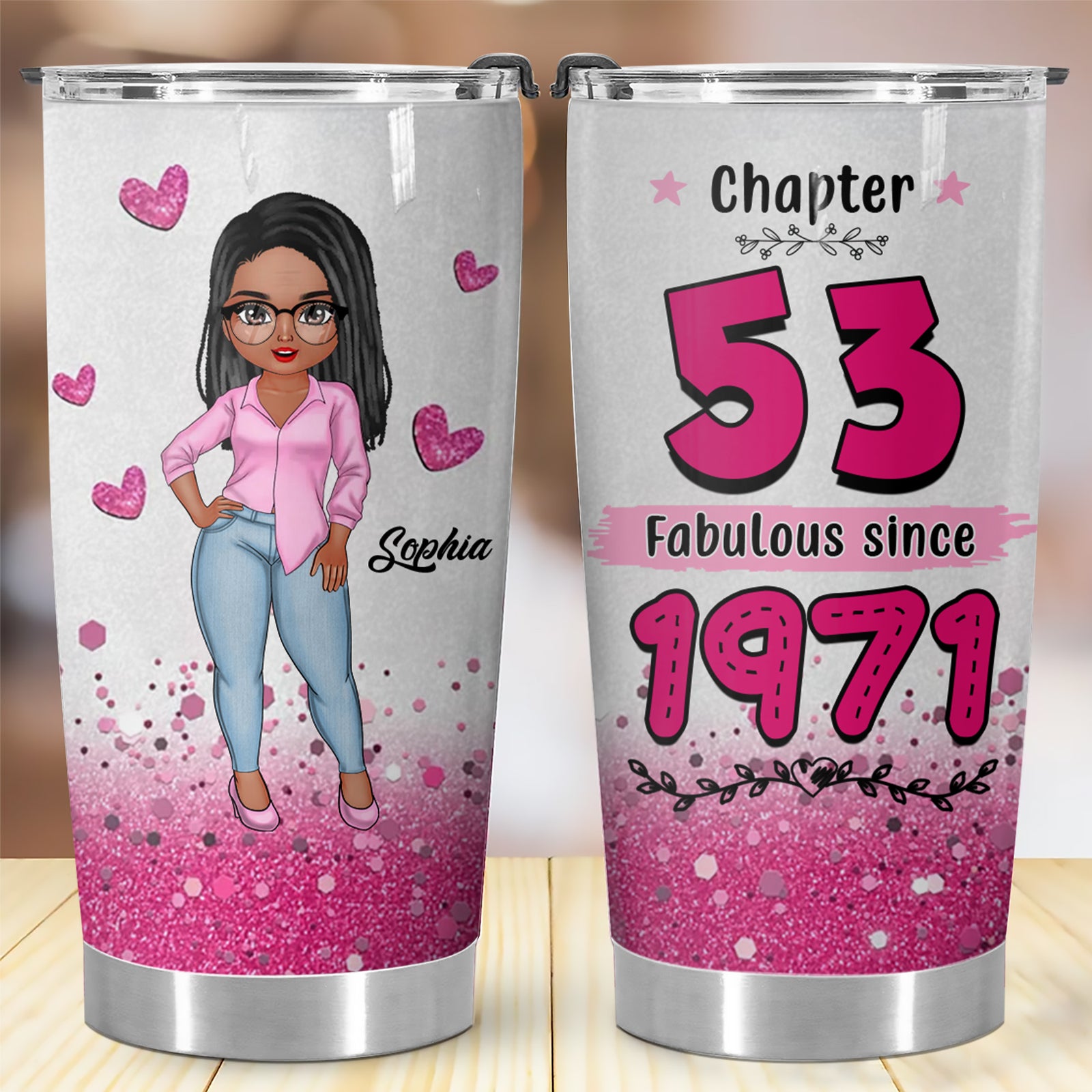 Personalized Tumbler, Gift Ideas 53rd Birthday Woman - ALK