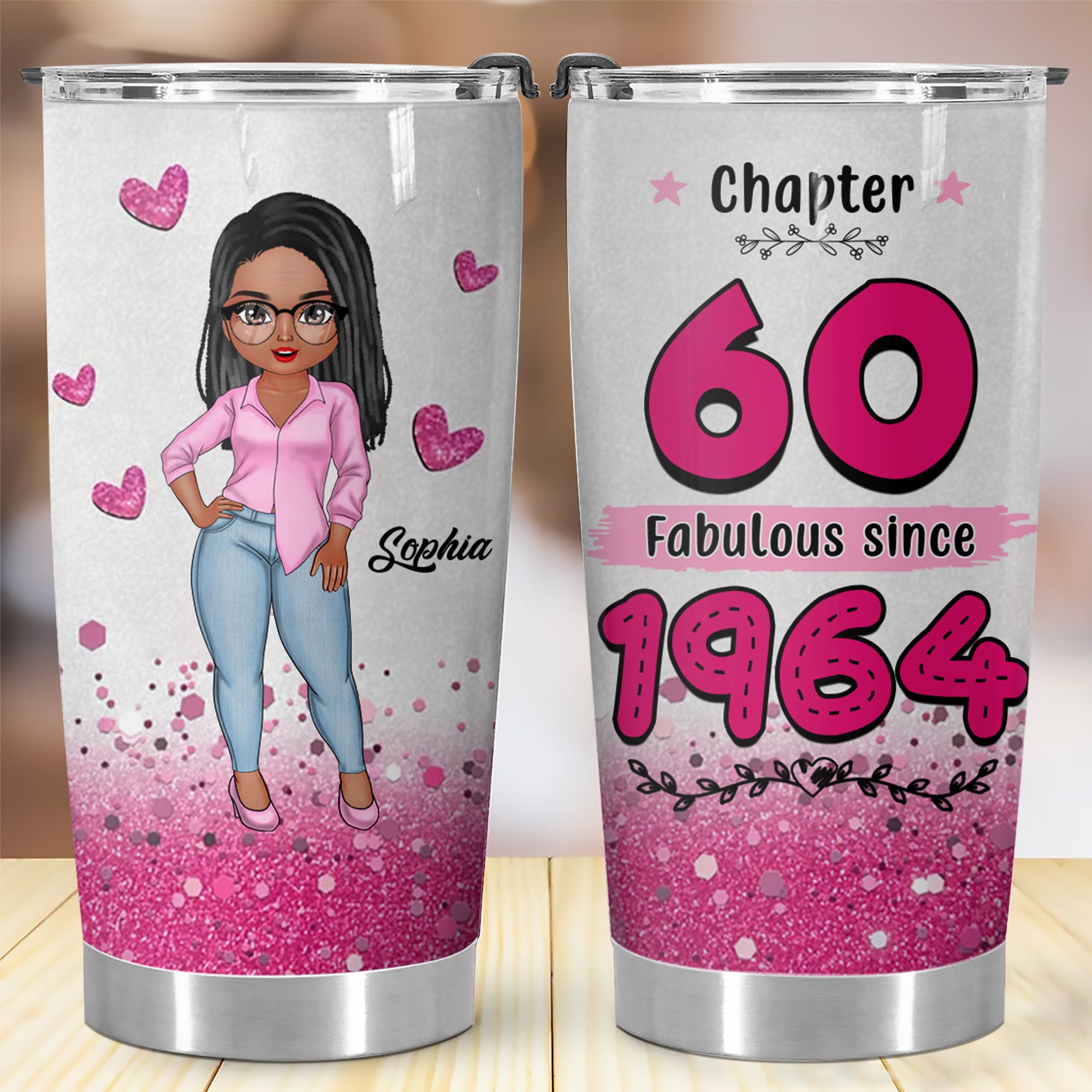 Personalized Tumbler, Gift Ideas 60th Birthday Woman - ALK