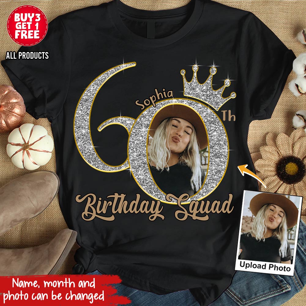 60th Birthday Shirts, Custom Birthday Shirts, Turning 60 Shirt, Gifts For Women Turning 60, 60th Birthday Shirts For Her-YPT-HCT