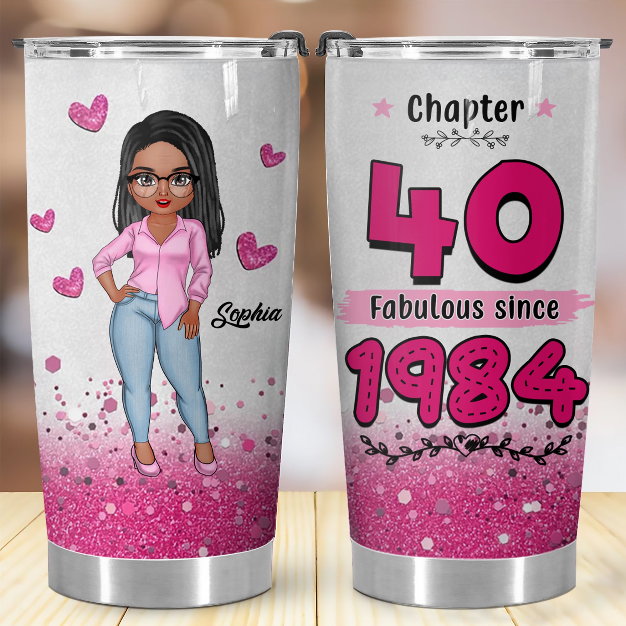 Personalized Tumbler, Gift Ideas 40th Birthday Woman - ALK