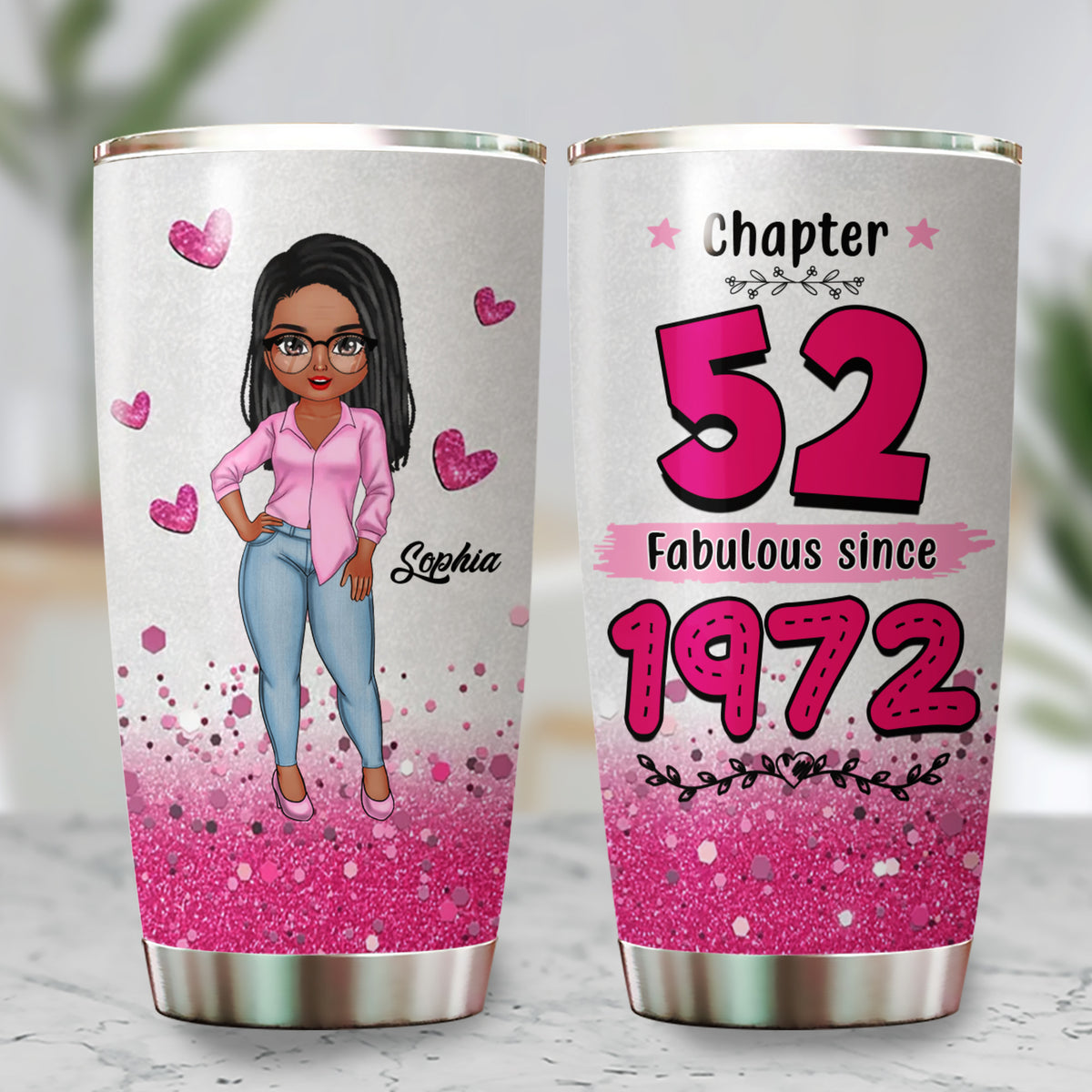 Personalized Tumbler, Gift Ideas 52nd Birthday Woman - ALK