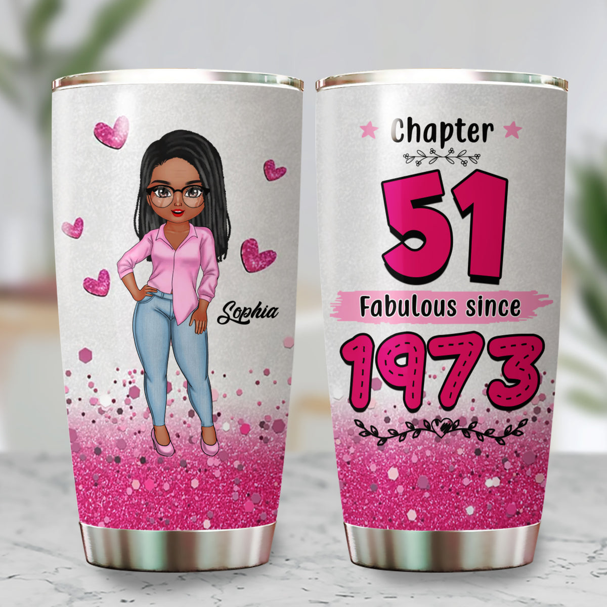 Personalized Tumbler, Gift Ideas 51st Birthday Woman - ALK