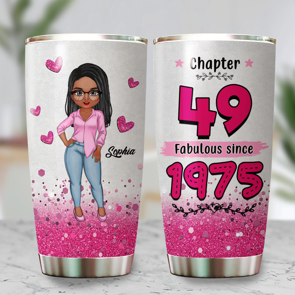 Personalized Tumbler, Gift Ideas 49th Birthday Woman - ALK
