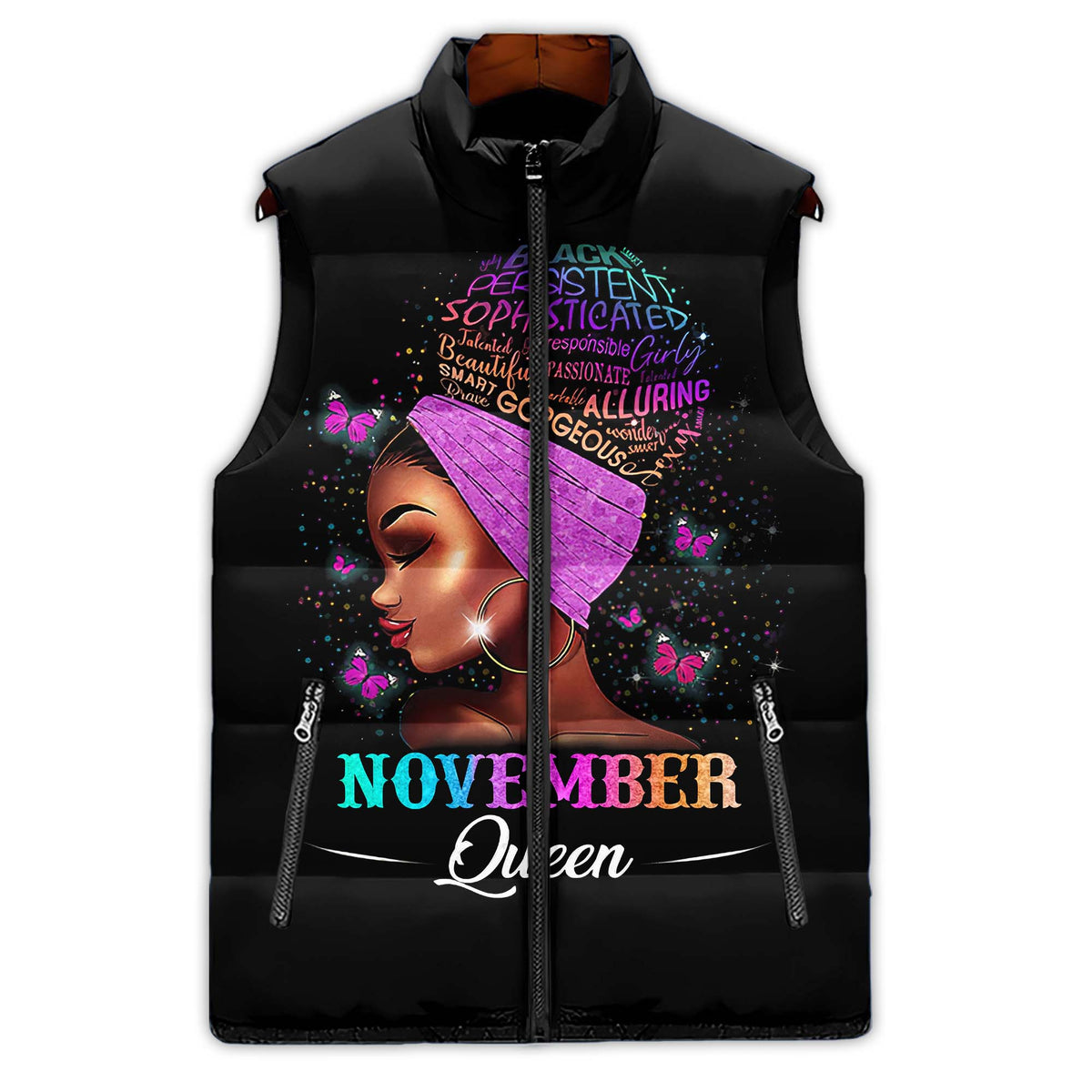 Puffer Vest - Personalized November Birthday Month, Gift Ideas For November Birthday For Girls