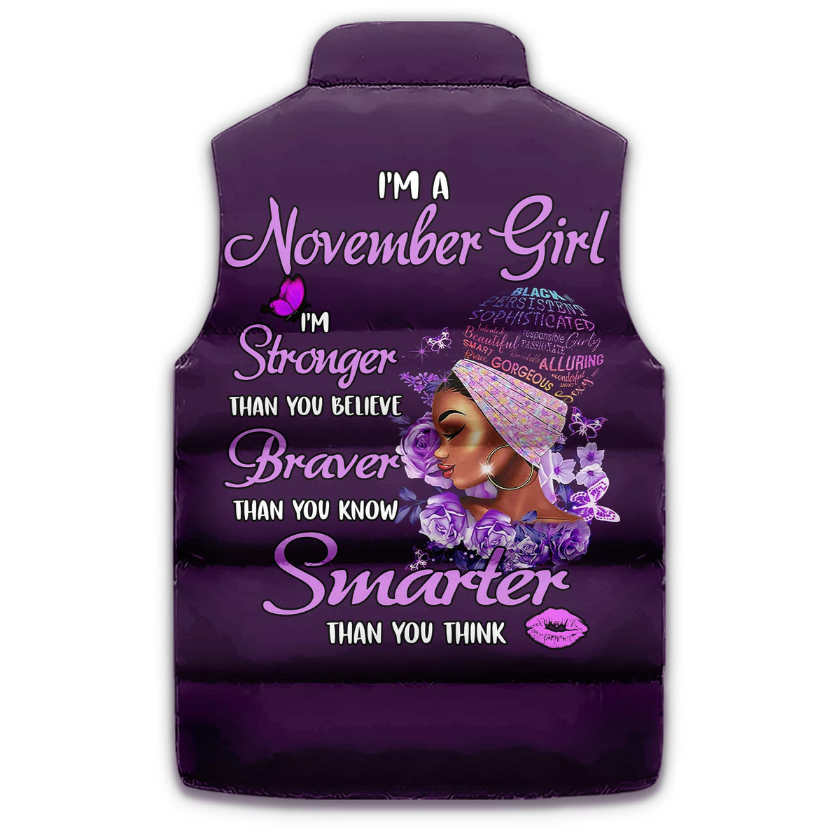 Puffer Vest - Personalized November Birthday Month, Gift Ideas For November Birthday For Girls