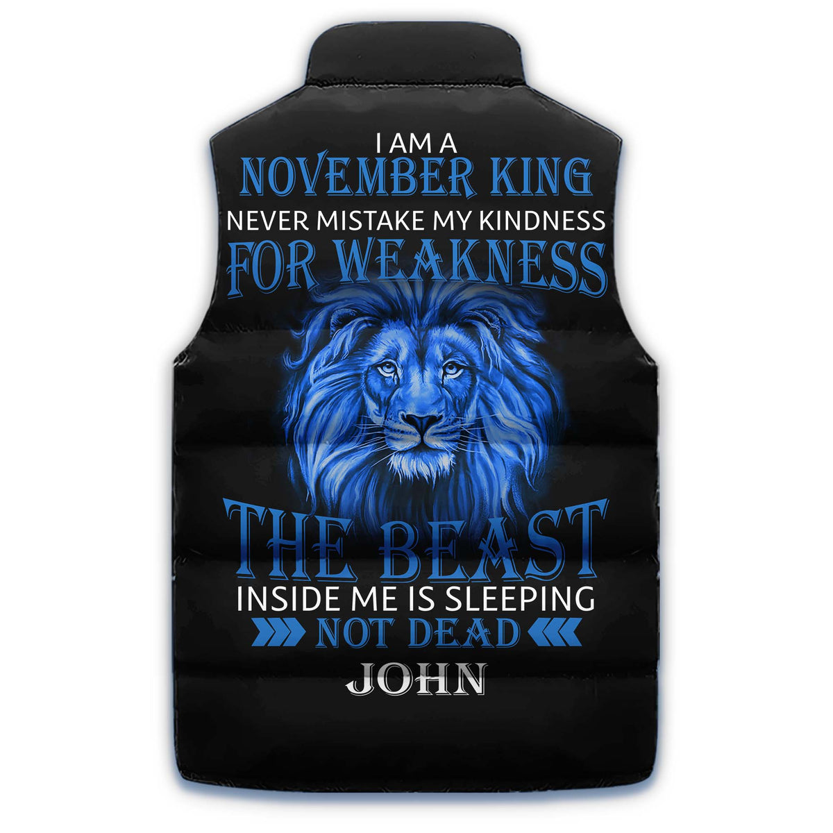 Puffer Vest - Personalized November Birthday Month, Gift Ideas For November Birthday For Men