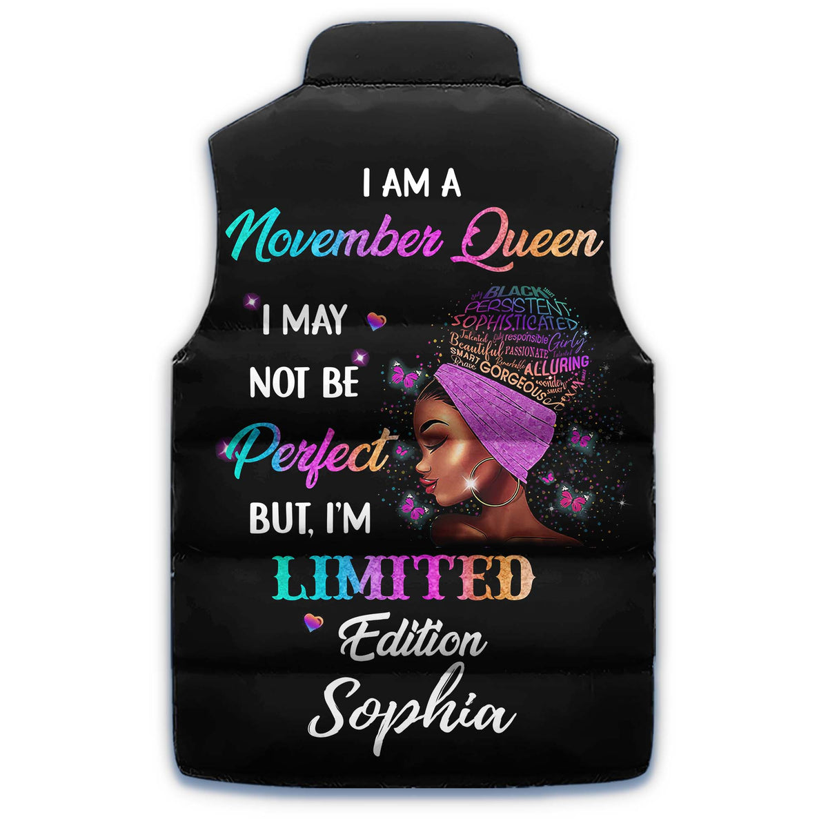 Puffer Vest - Personalized November Birthday Month, Gift Ideas For November Birthday For Girls
