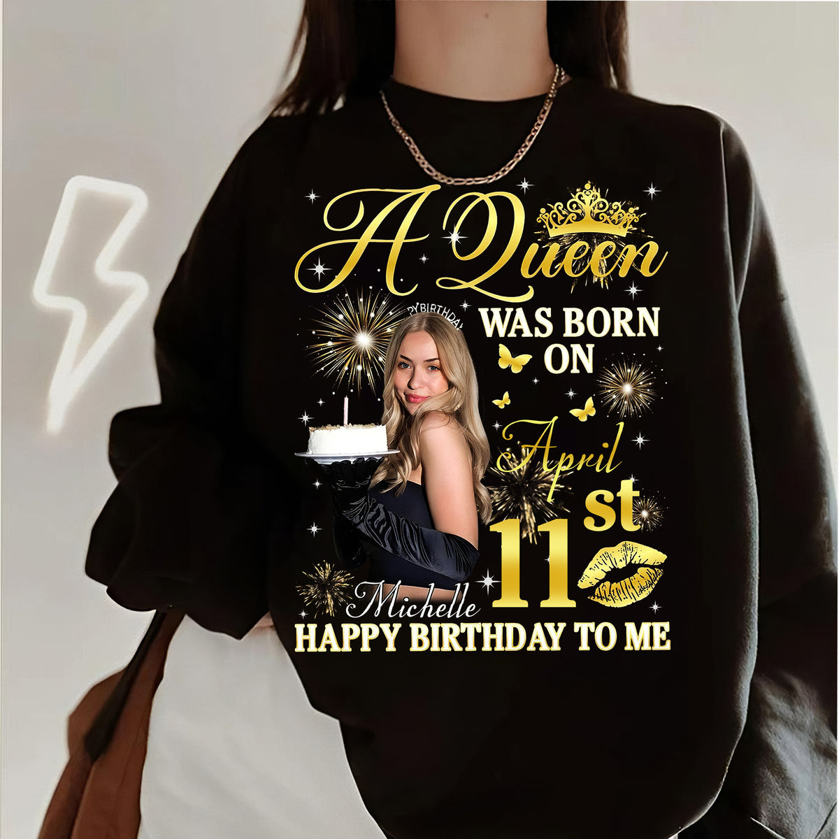 April Birthday Shirt, Custom Birthday Shirt, Queens Born In April , April  Birthday Shirts For Woman, April  Birthday Gifts, April  Is My Birthday Month, Yep The Whole Month-YPT-ALK