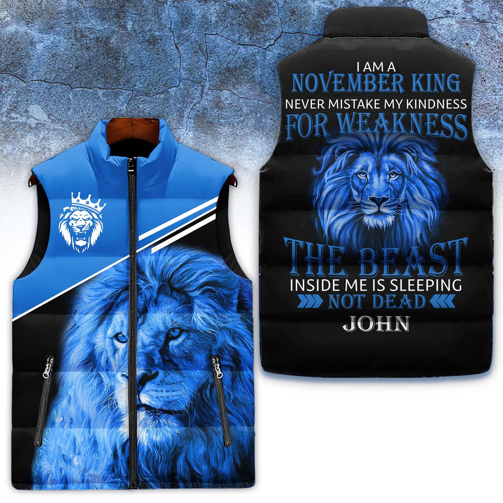 Puffer Vest - Personalized November Birthday Month, Gift Ideas For November Birthday For Men