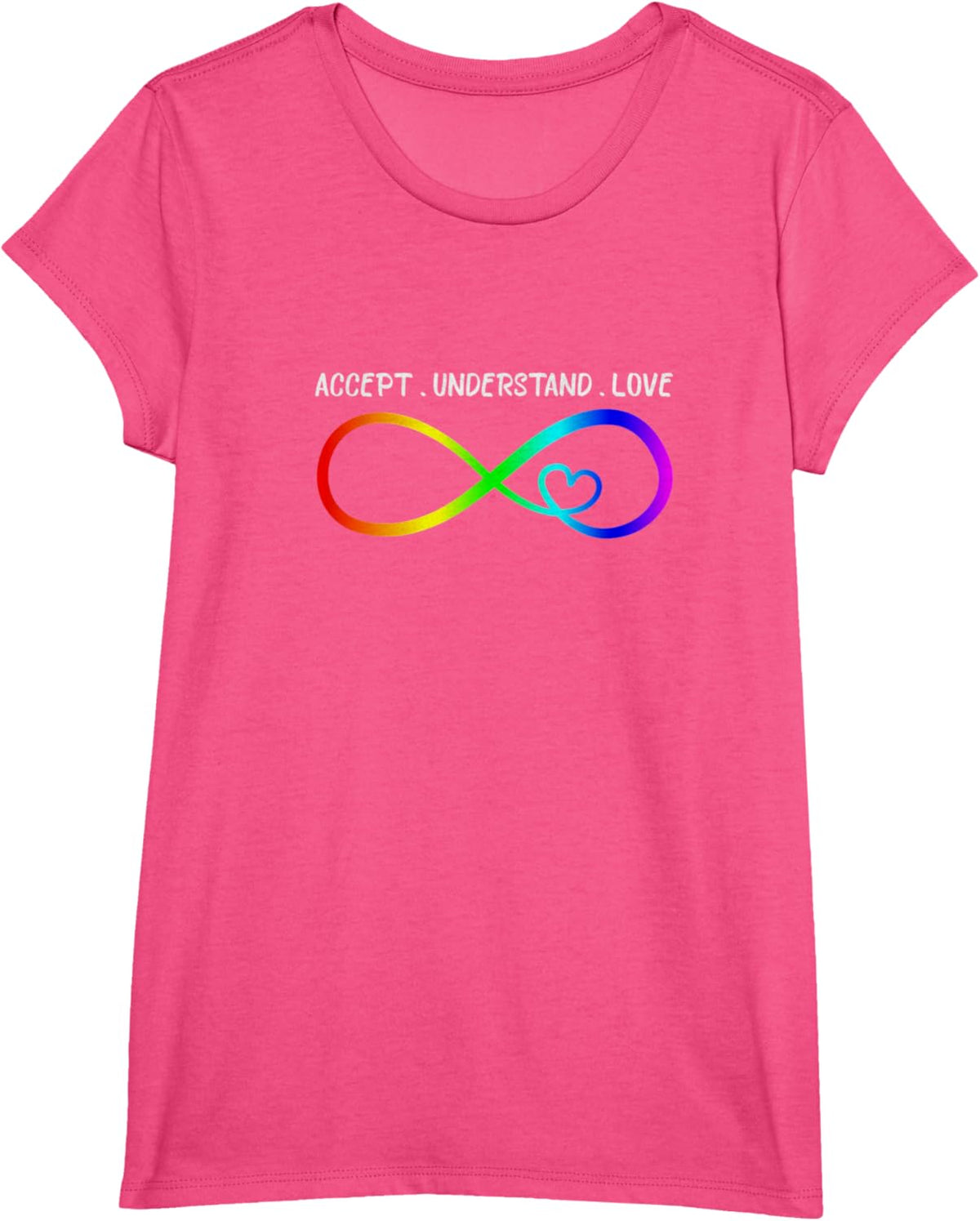 Accept Understand Love Heart Infinity Autism Awareness