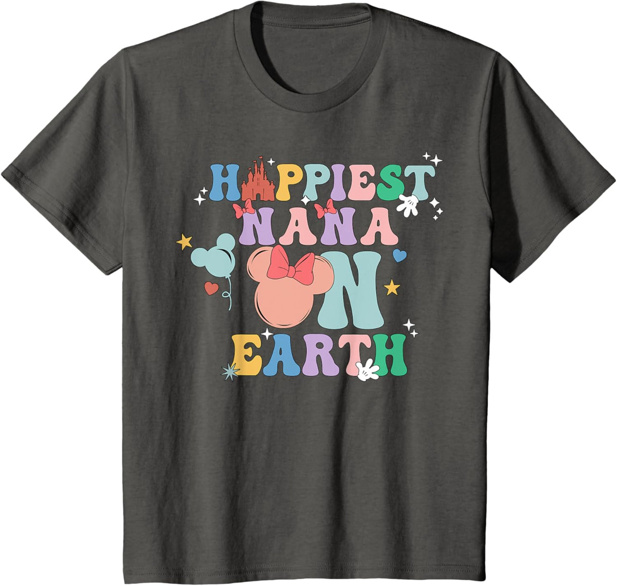 Happiest Nana On Earth Groovy Mom Mother&#39;s Day Mother Shirt