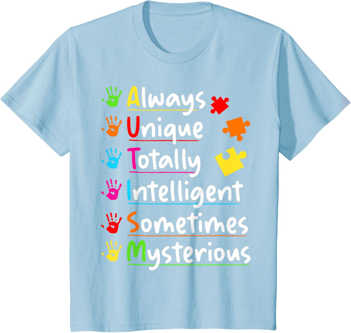 Always Unique Autism Awareness Totally Intelligent Kids