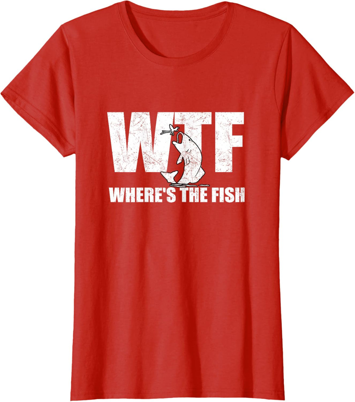 WTF Where&#39;s The Fish Men&#39;s Funny Fishing Gifts Fathers Day