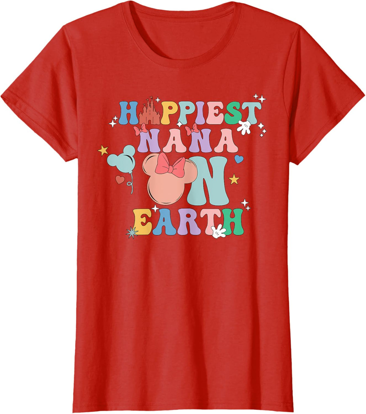 Happiest Nana On Earth Groovy Mom Mother&#39;s Day Mother Shirt