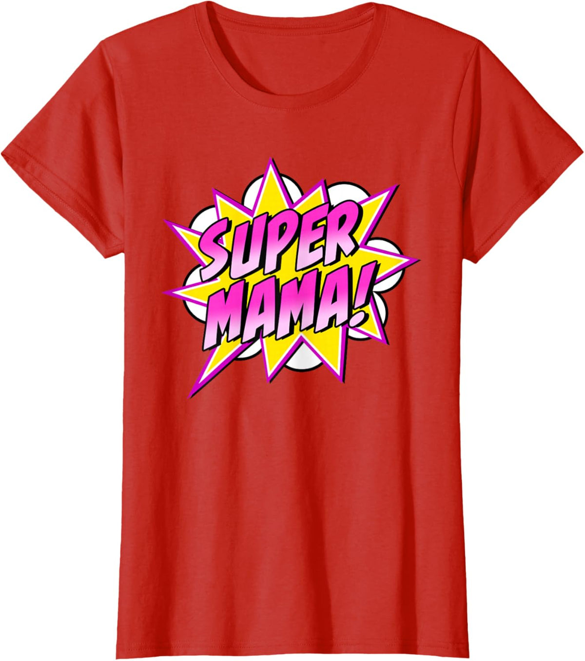 Super Mama Comic Book Superhero Mother&#39;s Day