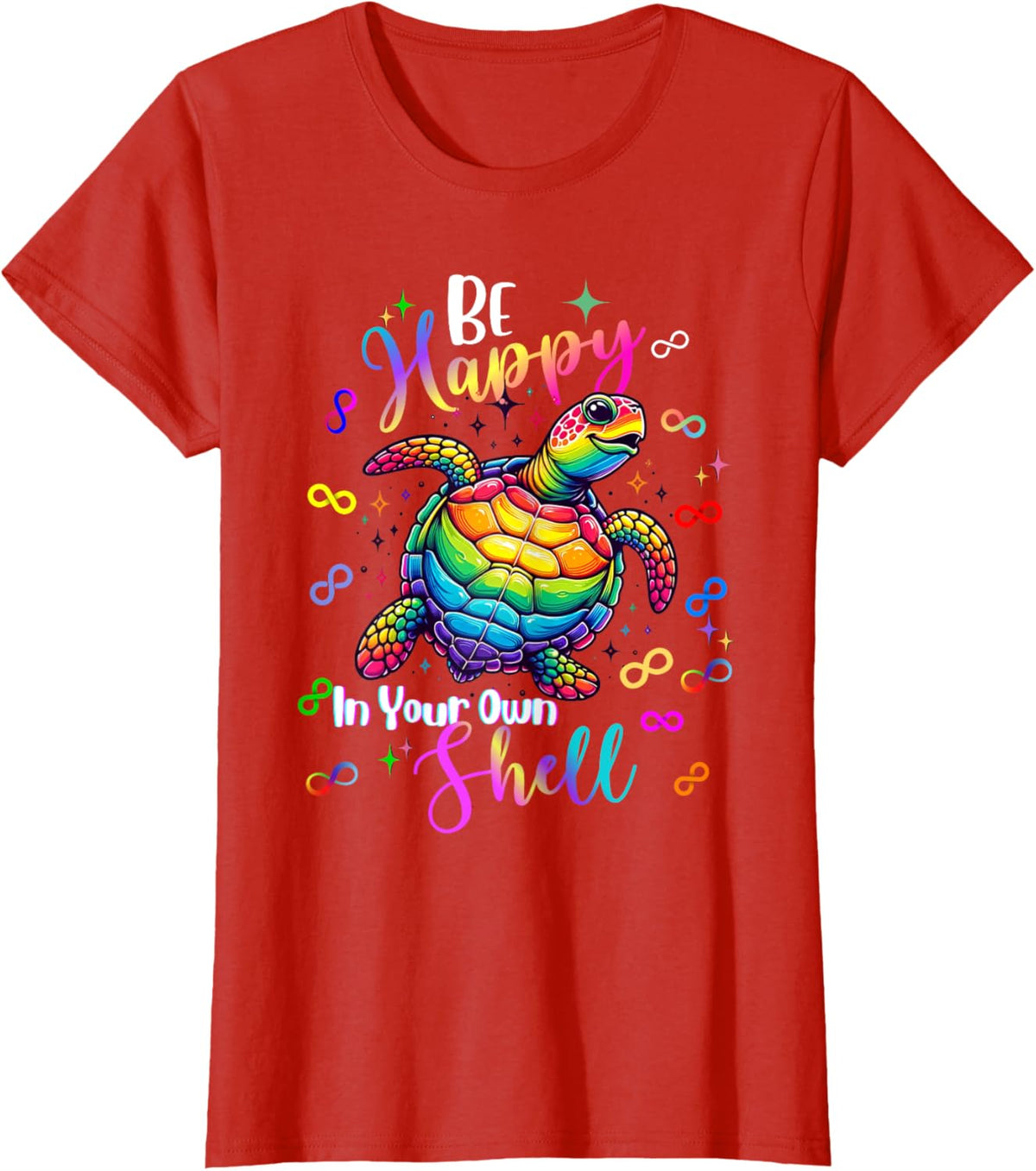 Rainbow Turtle Be Happy In Your Own Shell Autism Awareness