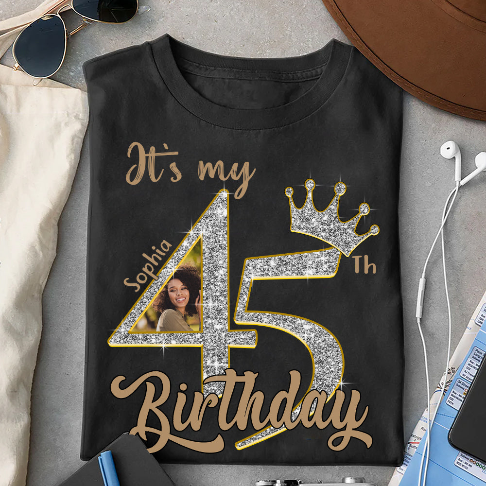 45th Birthday Shirts, Custom Birthday Shirts, Turning 45 Shirt, Gifts For Women Turning 45, 45 And Fabulous Shirt, 1980 Shirt, 45th Birthday Shirts For Her - YPT-HCT