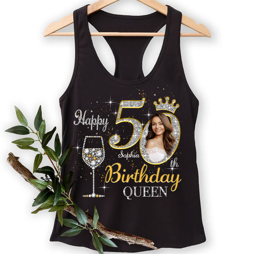 50th Birthday Shirts, Custom Birthday Shirts, Turning 50 Shirt, Gifts For Women Turning 50, 50 And Fabulous Shirt, 50th Birthday Shirts For Her-YPT-HMT