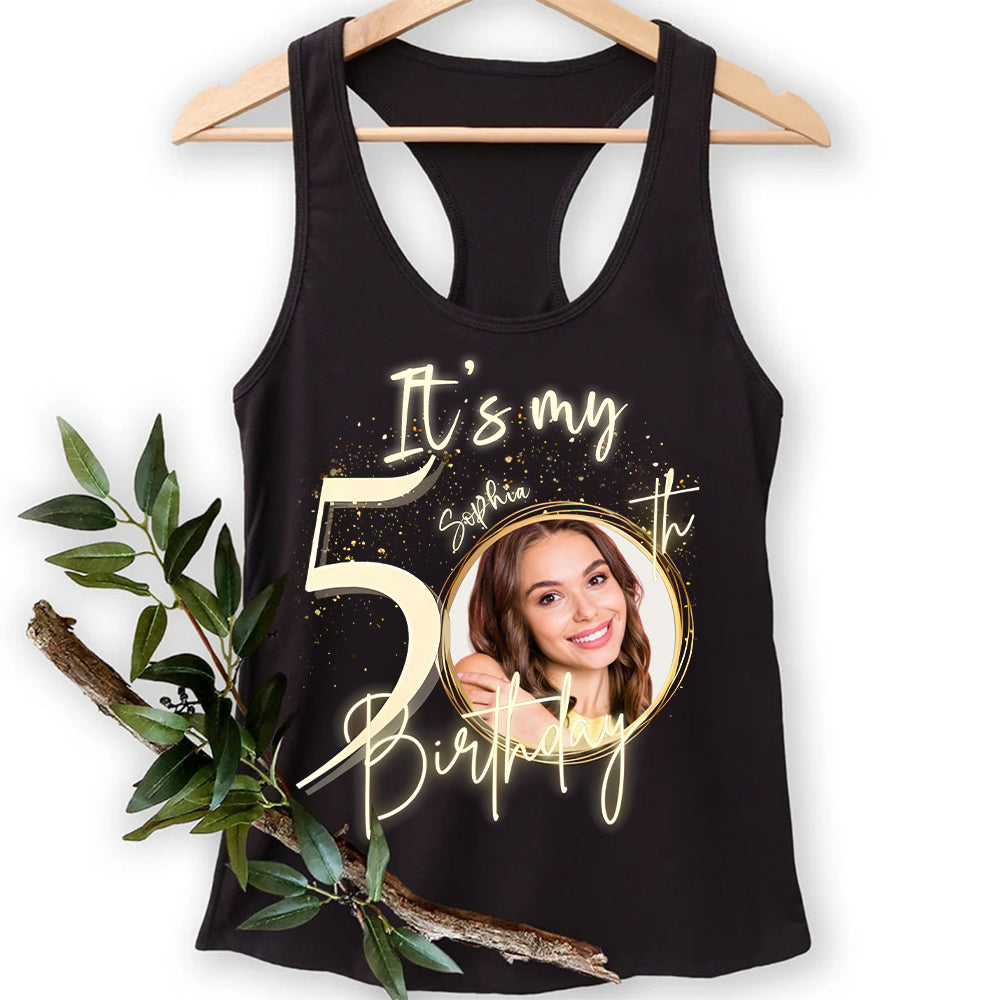 50th Birthday Shirts, Custom Birthday Shirts, Turning 50 Shirt, Gifts For Women Turning 50, 50 And Fabulous Shirt, 50th Birthday Shirts For Her-YPT-HMT