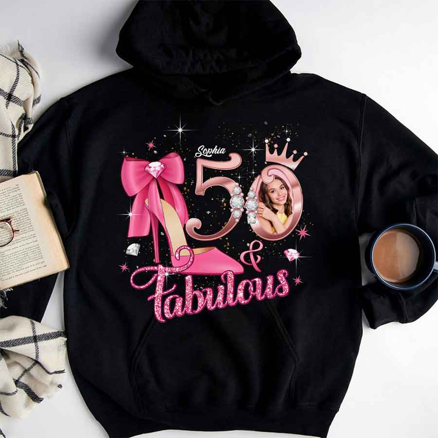 50th Birthday Shirts, Custom Birthday Shirts, Turning 50 Shirt, Gifts For Women Turning 50, 50 And Fabulous Shirt, 50th Birthday Shirts For Her-YPT-HCT