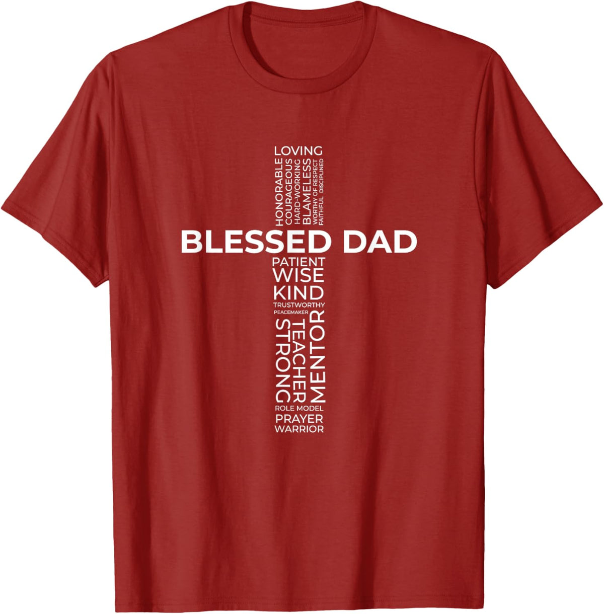Christian Blessed Dad Cross Father&#39;s Day Shirt