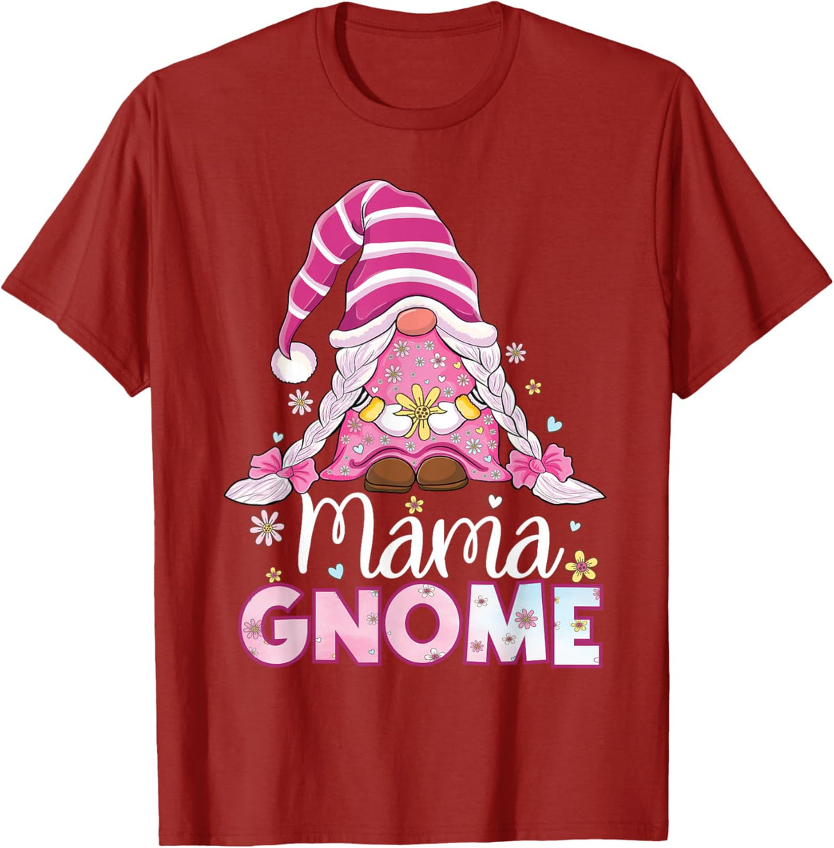 Flower For Mom Gnomies Cute Gnome Mom Happy Mother&#39;s Day