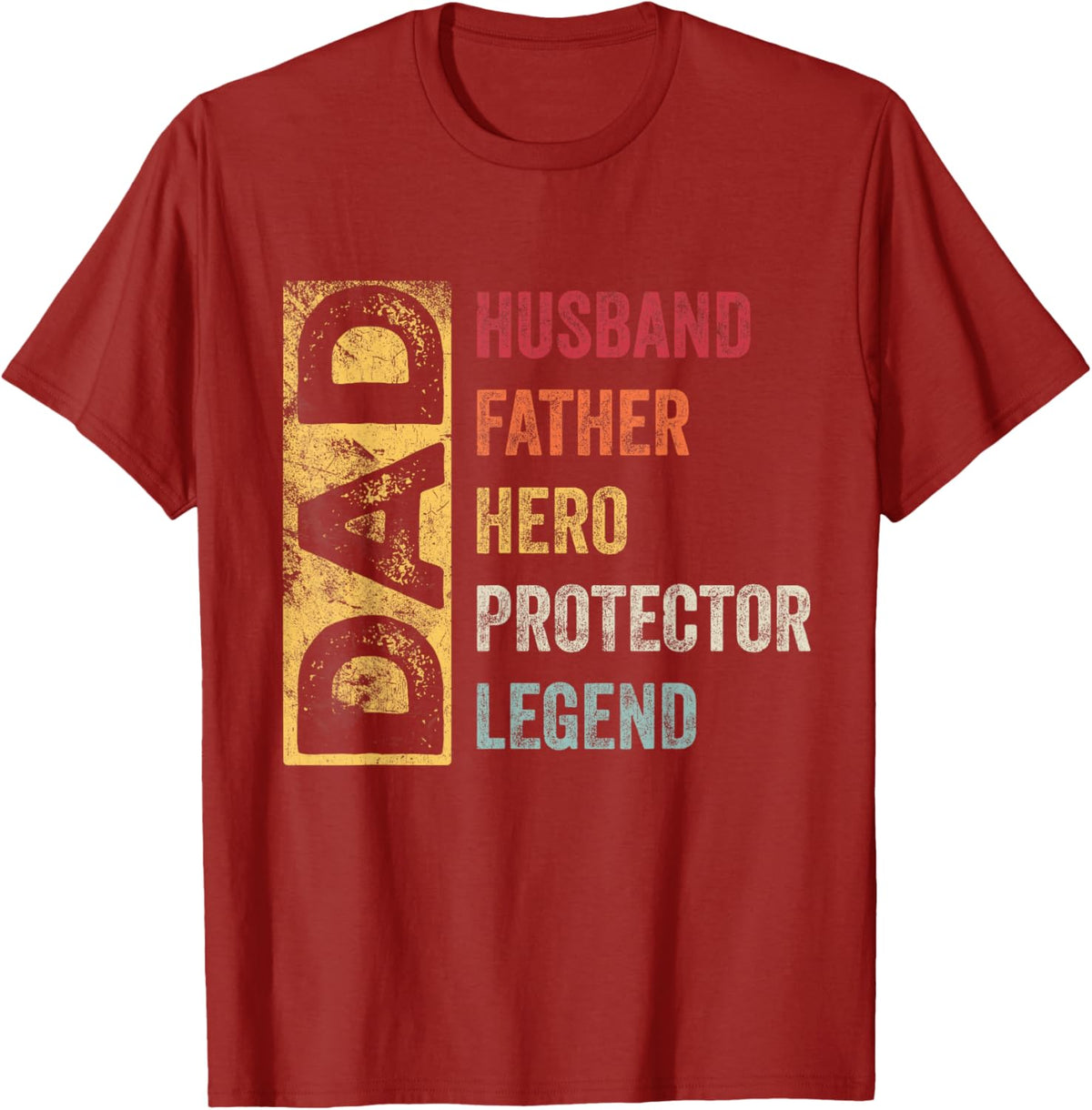 Retro Husband Father Hero Protector Legend Father Day Dad