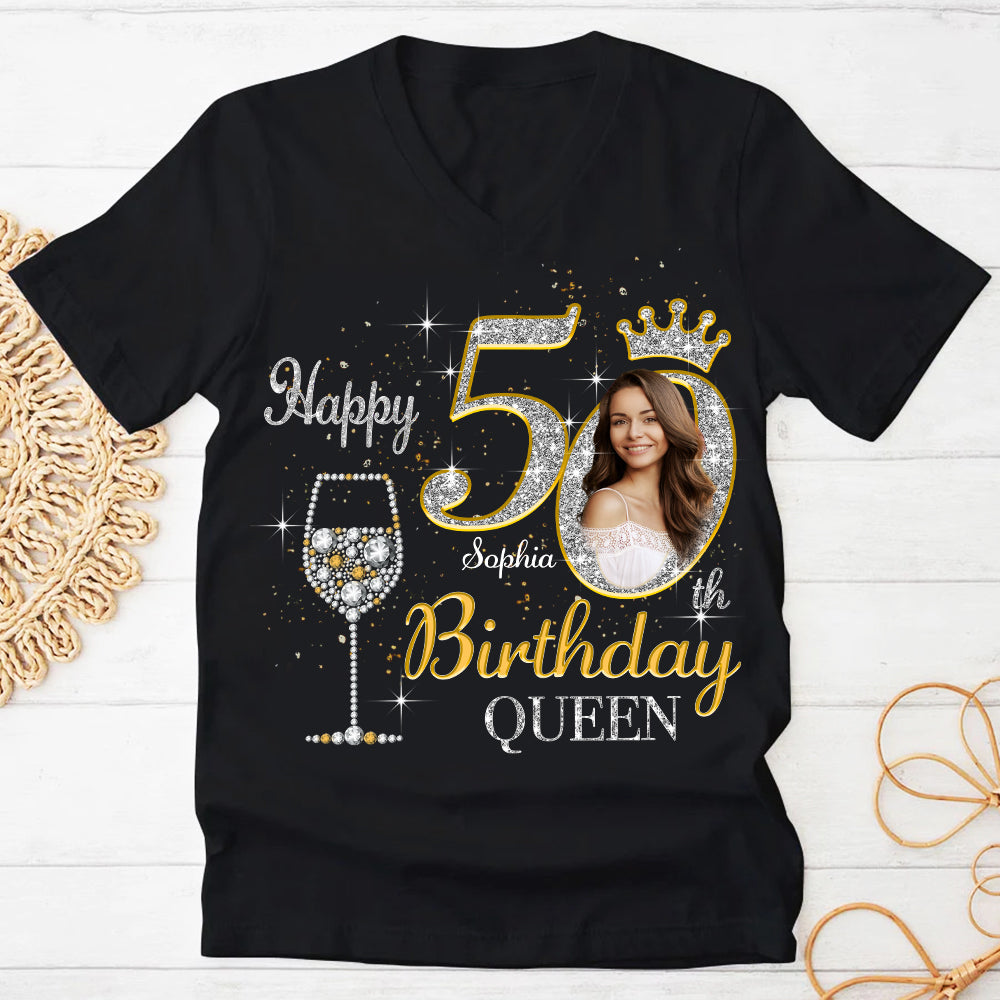 50th Birthday Shirts, Custom Birthday Shirts, Turning 50 Shirt, Gifts For Women Turning 50, 50 And Fabulous Shirt, 50th Birthday Shirts For Her-YPT-HMT
