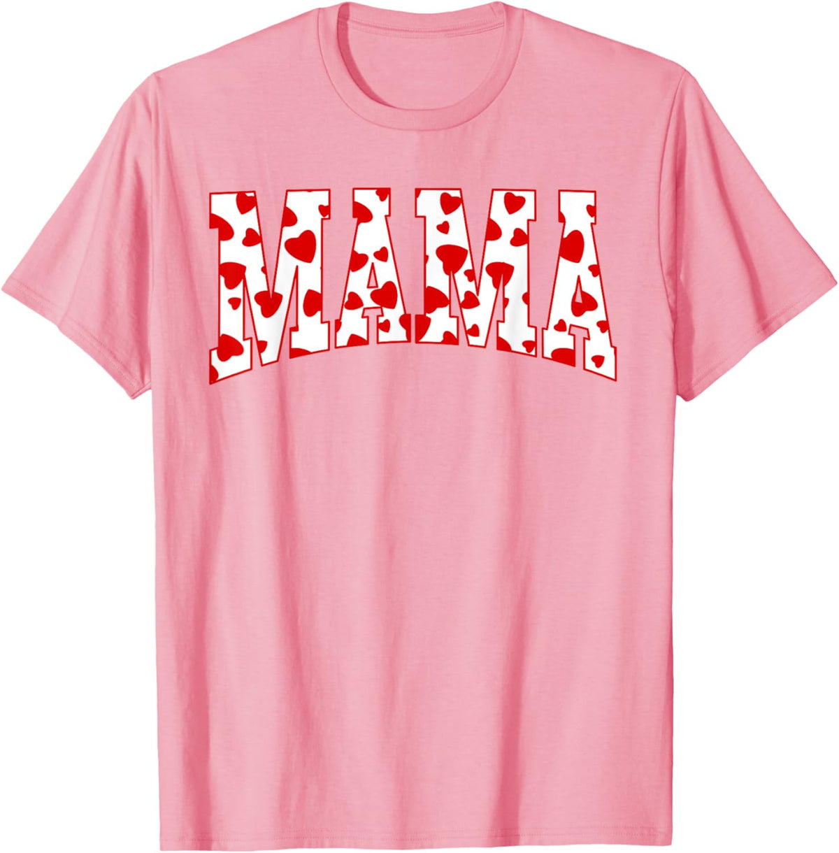 Mama Valentine Heart Valentines Day Family Matching Funny Mother Shirt