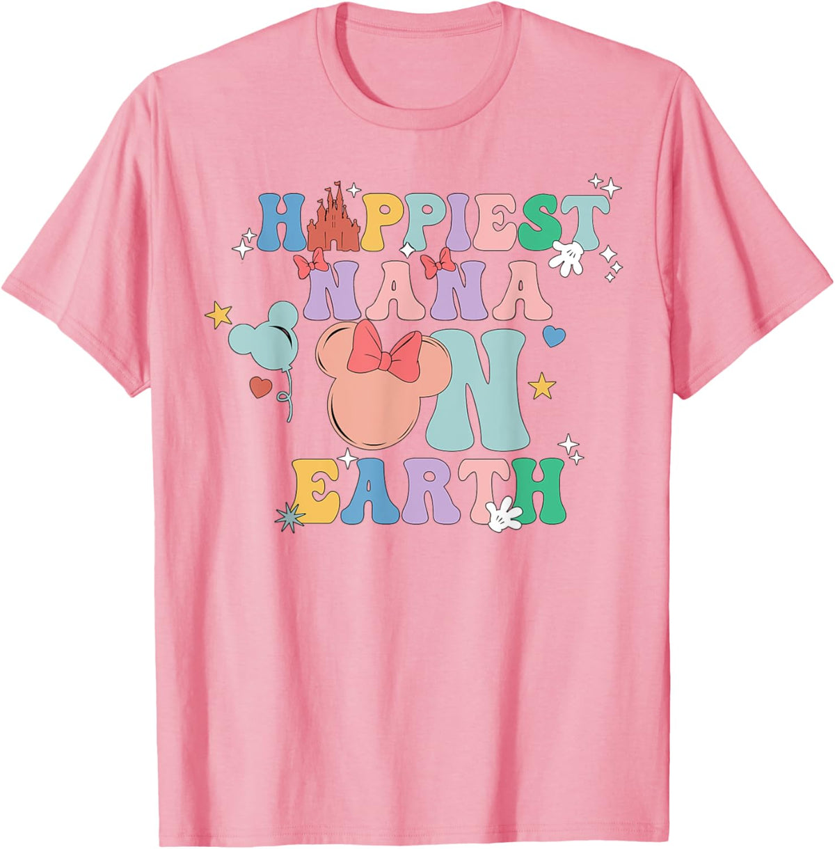 Happiest Nana On Earth Groovy Mom Mother&#39;s Day Mother Shirt