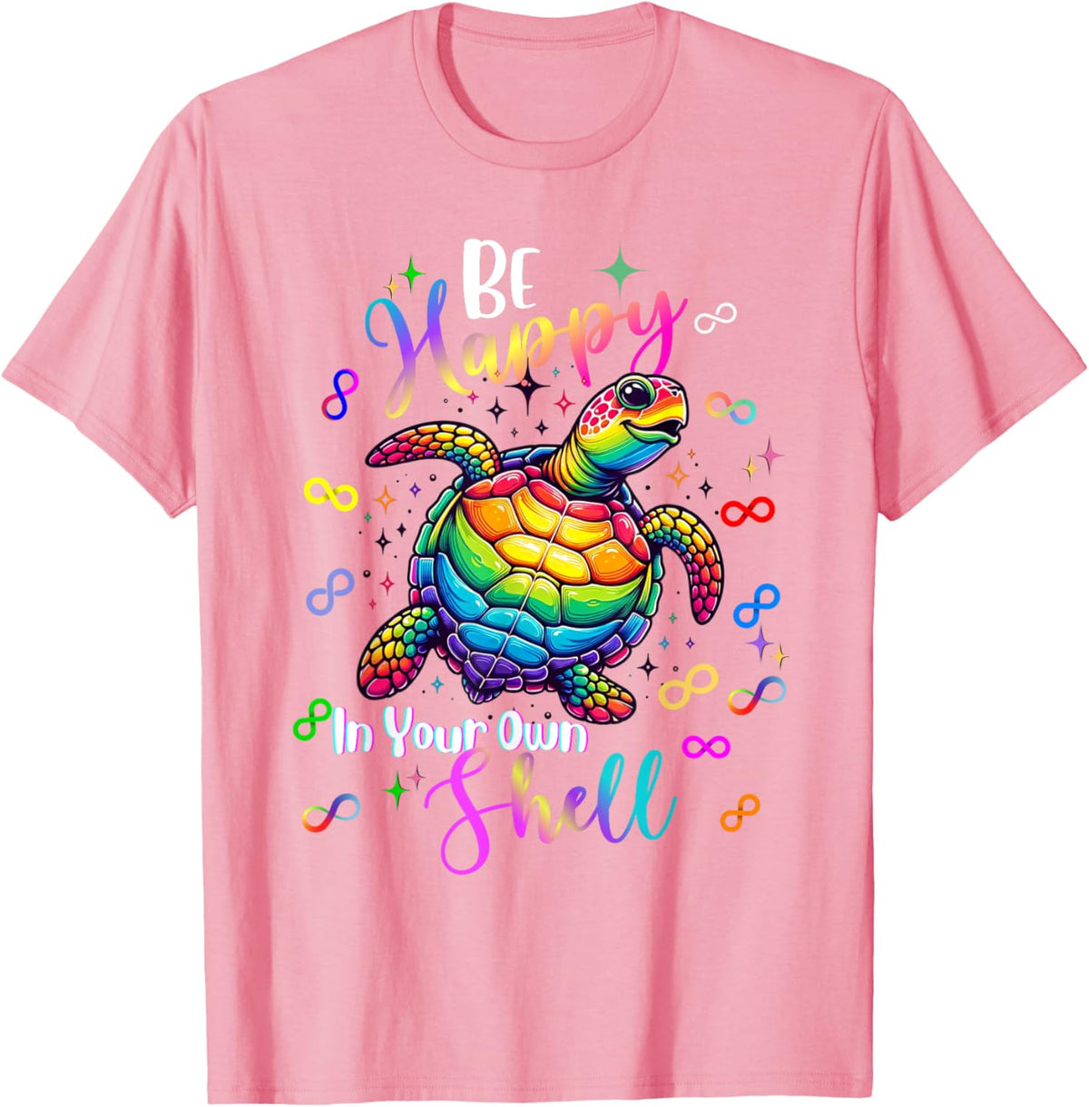 Rainbow Turtle Be Happy In Your Own Shell Autism Awareness