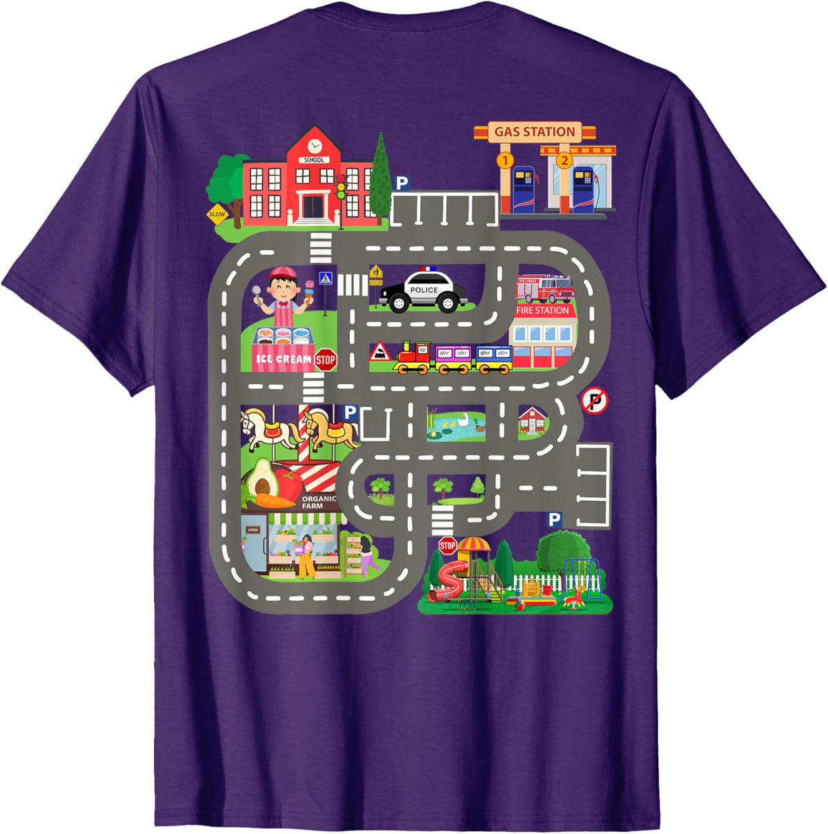 Kids Play Cars on Dad&#39;s Back Funny Father&#39;s Day Race Track