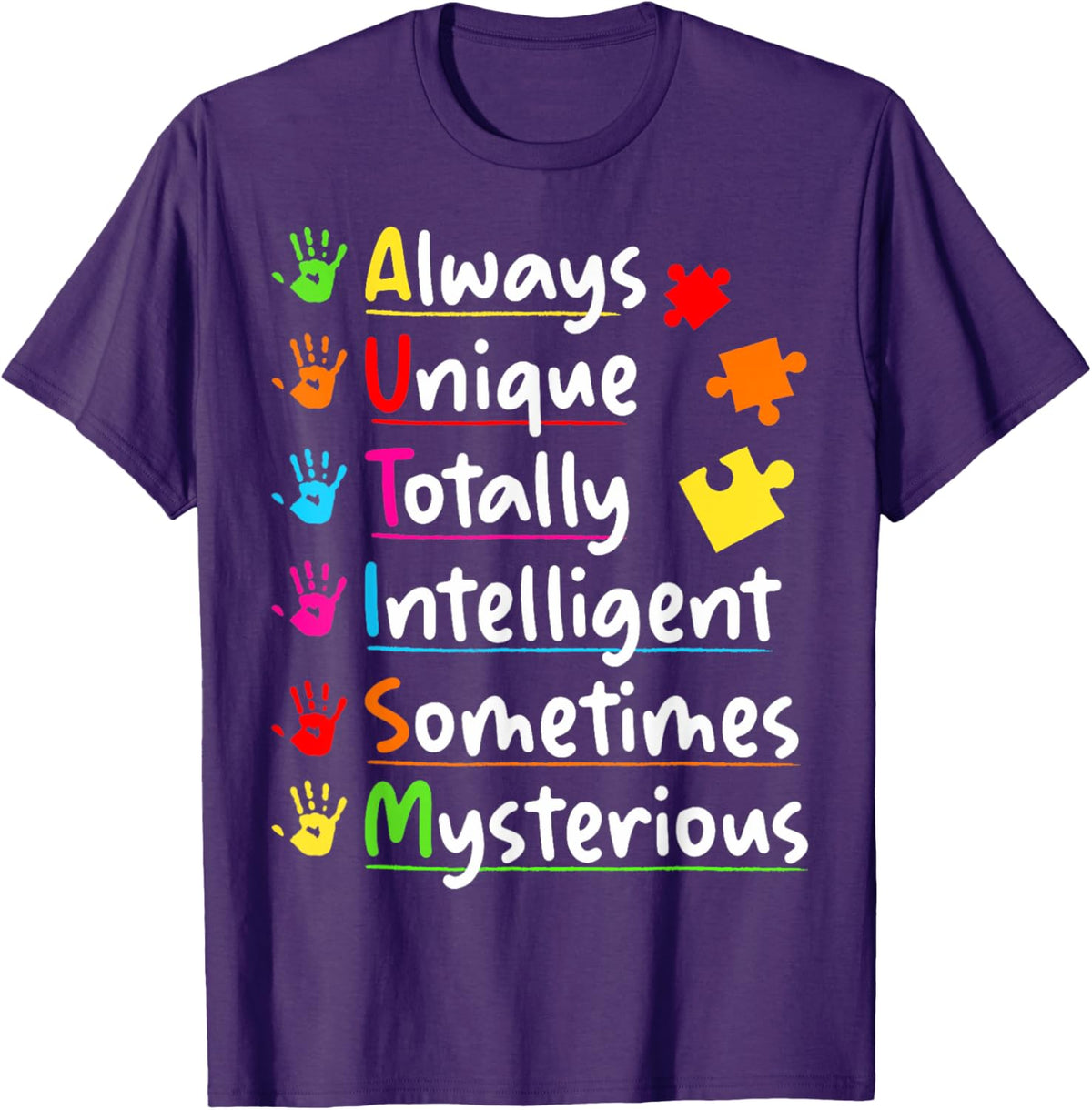 Always Unique Autism Awareness Totally Intelligent Kids