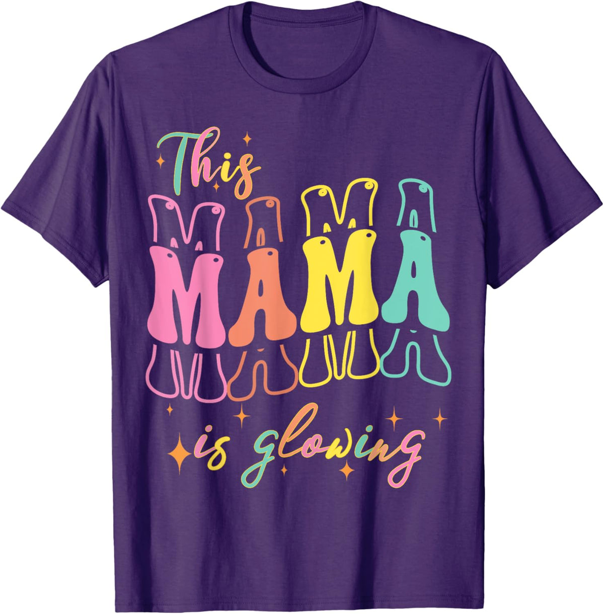 Mothers day Tee, This Mom is Glowing Mom mothers Day