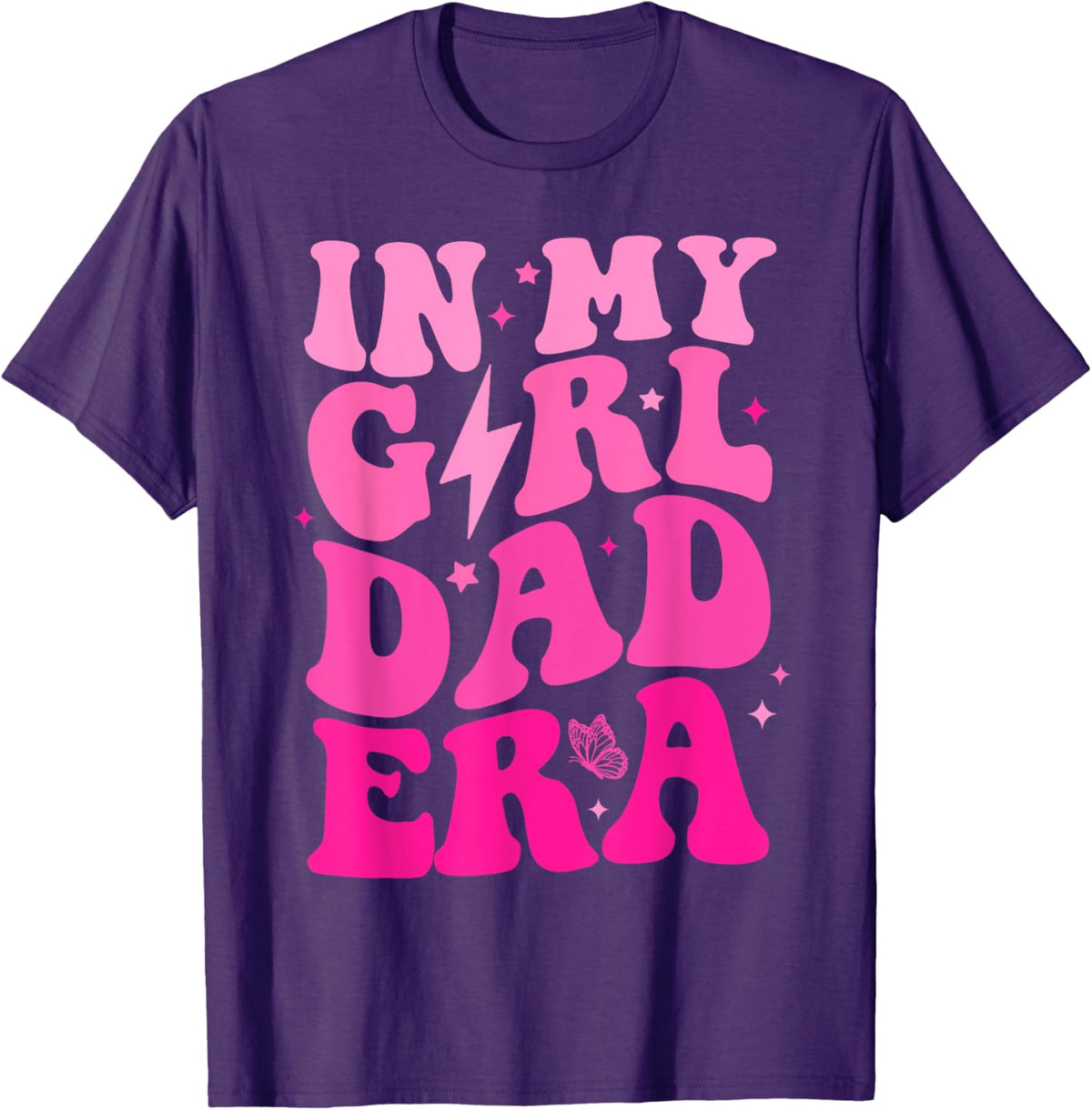 In My Dad Era Girl Groovy Retro Papa Fathers Day