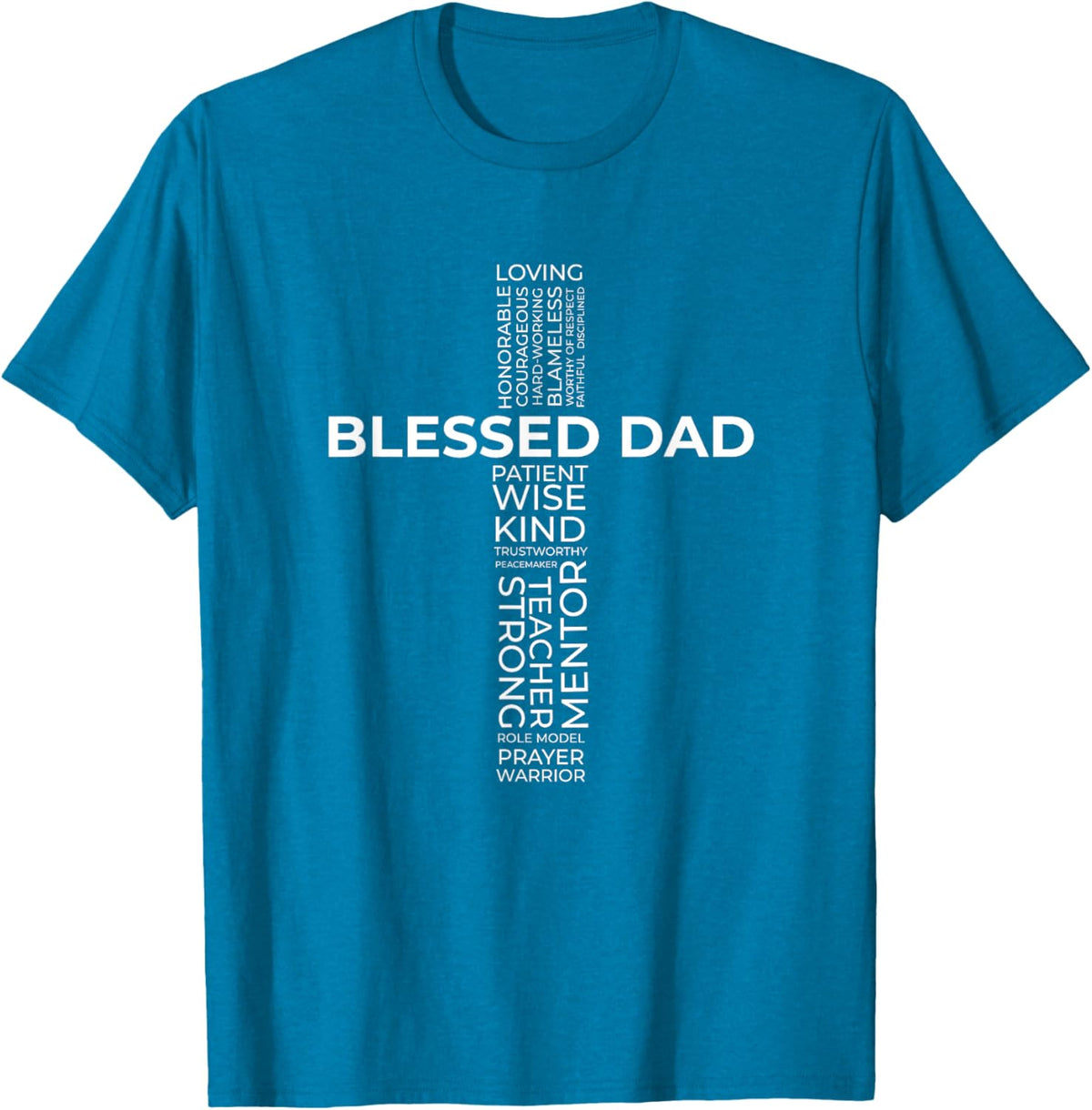 Christian Blessed Dad Cross Father&#39;s Day Shirt