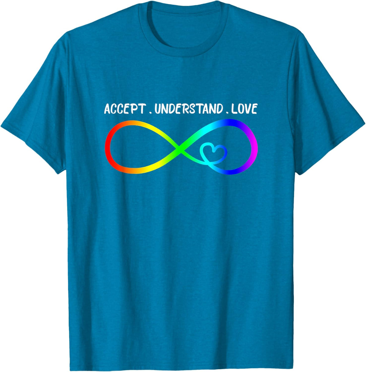 Accept Understand Love Heart Infinity Autism Awareness